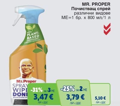 MR. PROPER Почистващ спрей