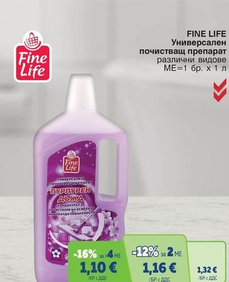 FINE LIFE Универсален почистващ препарат