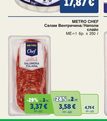 METRO Chef Салам Вентричина/Наполи слайс