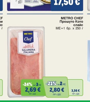 METRO Chef Прошуто Кото слайс