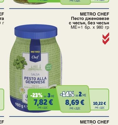 METRO CHEF Песто дженовезе с чесън