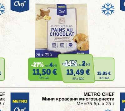 METRO CHEF Френски печива с шоколад