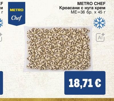 METRO CHEF Кроасани с нуга крем