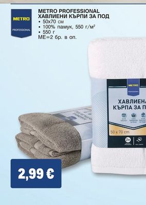 METRO PROFESSIONAL ХАВЛИЕНИ КЪРПИ ЗА ПОД