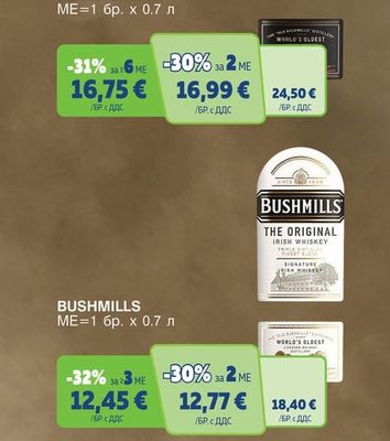 BUSHMILLS BLACK BUSH