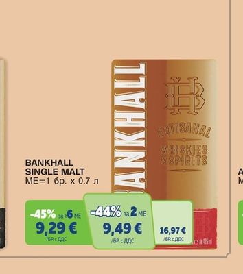 BANKHALL SINGLE MALT WHISKIES & SPIRITS