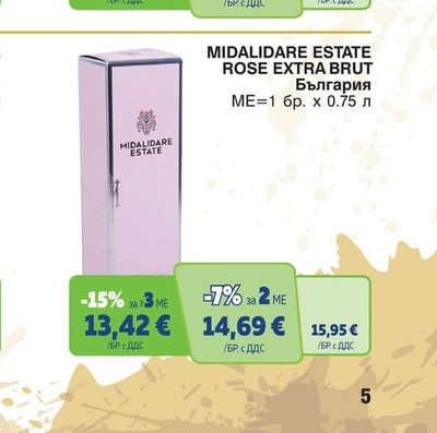 MIDALIDARE MIDALIDARE ESTATE ROSE EXTRA BRUT