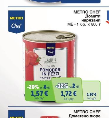 METRO CHEF Домати нарязани