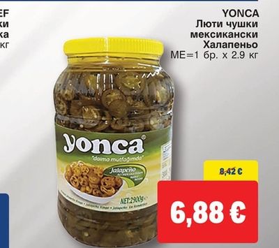 YONCA Люти чушки мексикански Халапеньо
