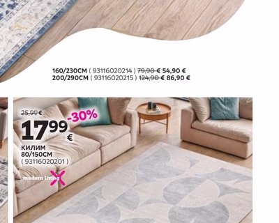 modern living килим