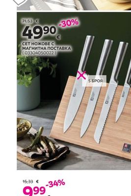 СЕТ НОЖОВЕ С МАГНИТНА ПОСТАВКА
