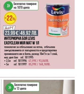 HELIOS SPEKTRA ИНТЕРИОРНА БОЯ HELIOS SPEKTRA CLASSIC 2Л