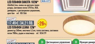 LED ПЛАФОН DAKOTA 102W*