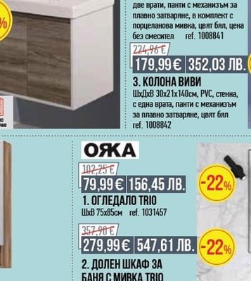 1. ГОРЕН ШКАФ ЗА БАНЯ ВИВИ