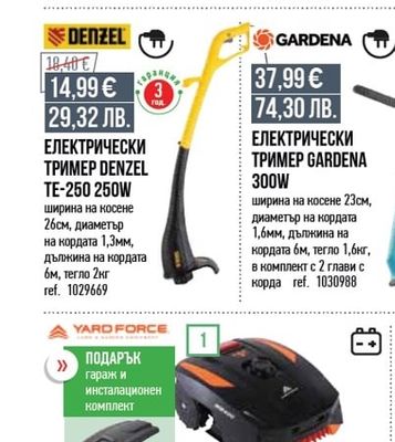 inventiv ЕЛЕКТРИЧЕСКА КОСАЧКА INVENTIV 1400W
