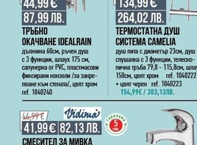 Inter Ceramic ДУШ СИСТЕМА TRENTO