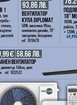 Diplomat ВЕНТИЛАТОР КУЛА DIPLOMAT