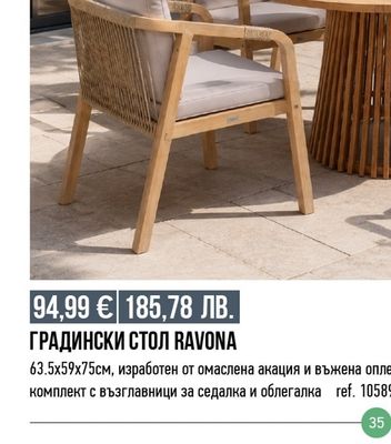 ГРАДИНСКИ СТОË RAVONA
