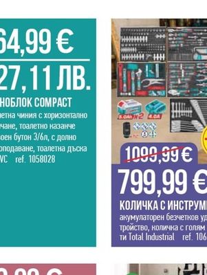 Total Industrial КОЛИЧКА С ИНСТРУМЕНТИ TOTAL 369 ЧАСТИ