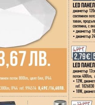VIVALUX LED ПАНЕЛ VIVALUX 6W