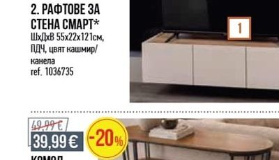 РАФТОВЕ ЗА СТЕНА СМАРТ