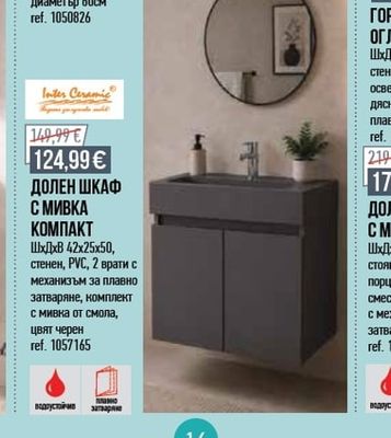 Inter Ceramic ДОЛЕН ШКАФ С МИВКА КОМПАКТ