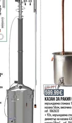 КАЗАН ЗА РАКИЯ 80Л*