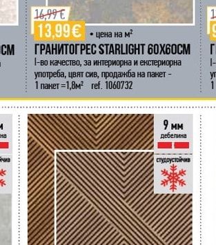 Izida ГРАНИТОГРЕС STARLIGHT 60X60CМ