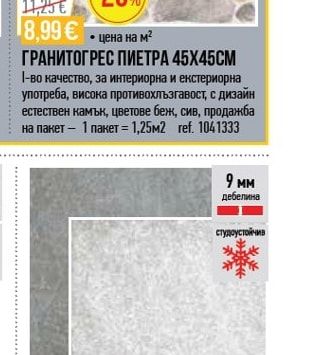 Izida ГРАНИТОГРЕС ПИЕТРА 45Х45СМ