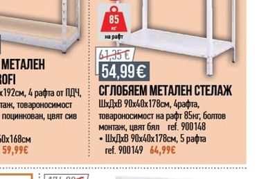 СГЛОБЯЕМ МЕТАЛЕН СТЕЛАЖ