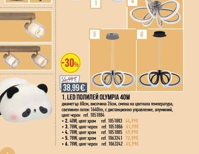 LED ПЛАФОН CONIVARENA 20W*