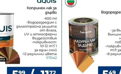vitex LUSSOLAC Водоразтворим лак за дърво
