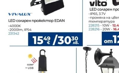 D-IL LED соларна крушка