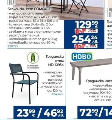 hd Балконски сет COMPACT