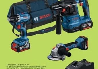 BOSCH Акумулаторен безчетков комплект 18 V
