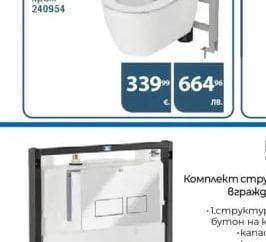 Ideal Standard WC комплект за вграждане