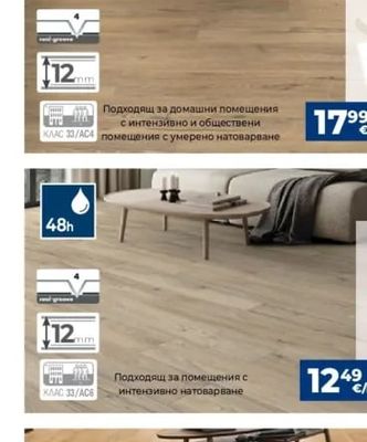 E EGGER Ламиниран паркет дъб Мелба
