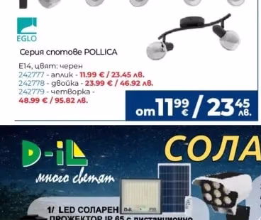 EGLO Серия спотове POLLICA