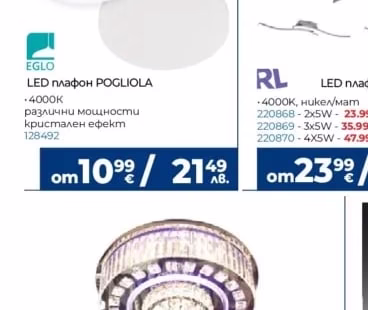 EGLO LED плафон POGLIOLA