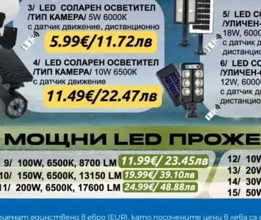 МОЩНИ LED ПРОЖЕКТОРИ ІР65