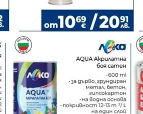NKO AQUA Акрилатна боя сатен