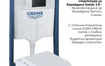 GROHE Комплект структура за Вграждане Solido 3 81