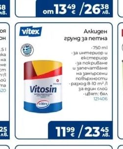 vitex Алкиден грунд за петна