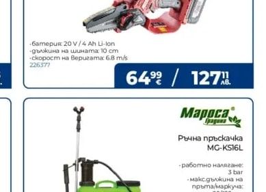 Mapoca Ръчна пръскачка MG-KS16L