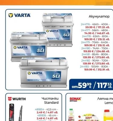 VARTA Акумулатор