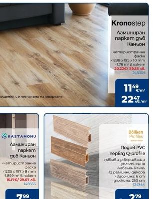 Kronostep Ламиниран паркет дъб Каньон