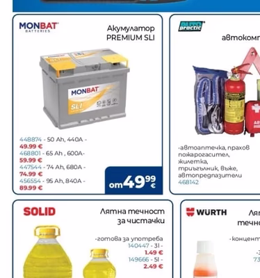 MONBAT Акумулатор PREMIUM SLI