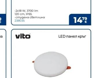 vito LED панел кръг