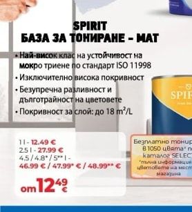 SPIRIT БАЗА ЗА ТОНИРАНЕ - МАТ