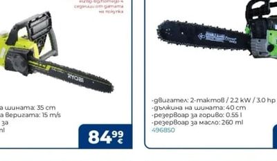 RYOBI Електрически верижен трион RCS1935 B